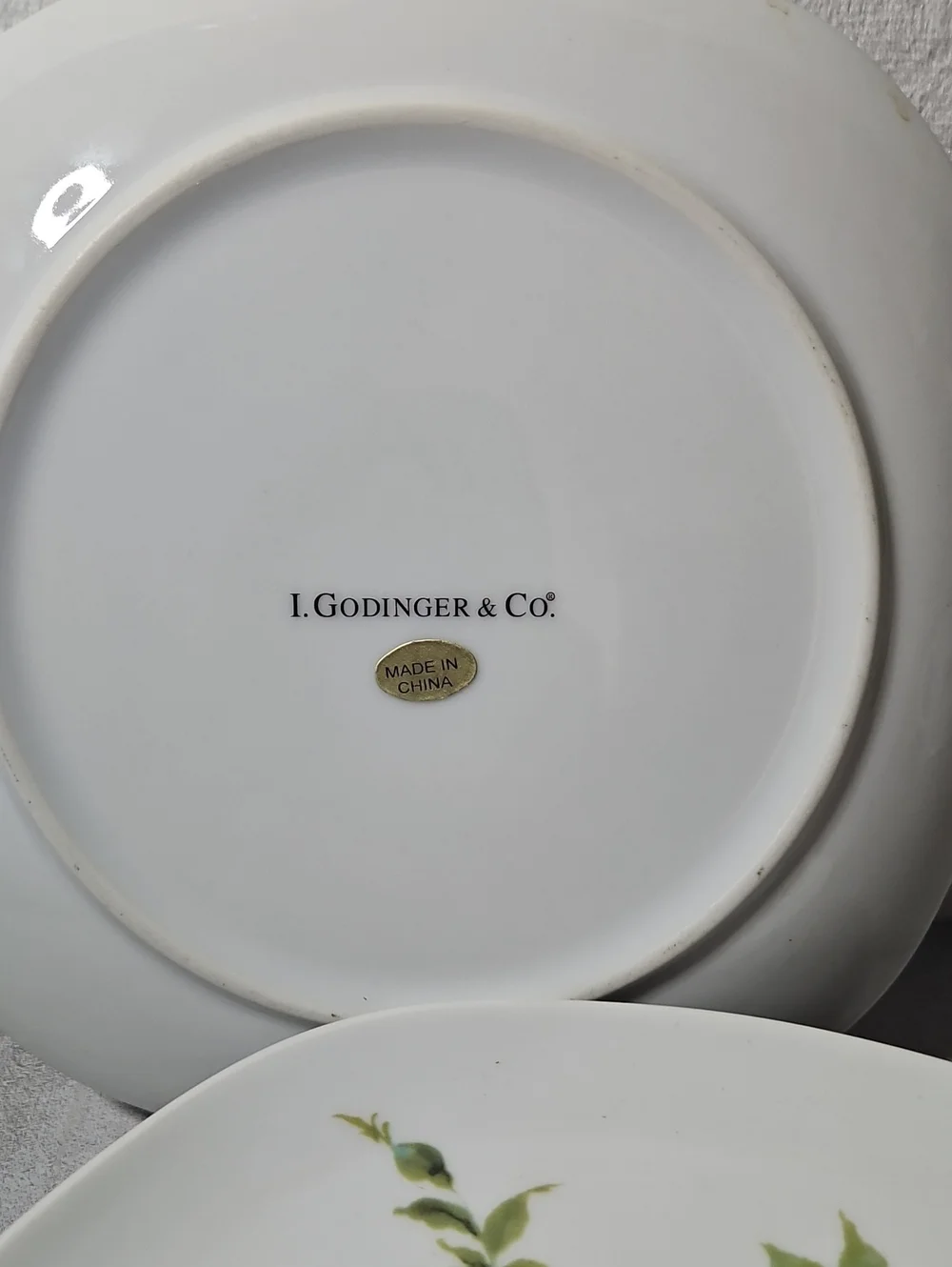 4~  I. Godinger & Co. Floral Dessert Or Salad Plates